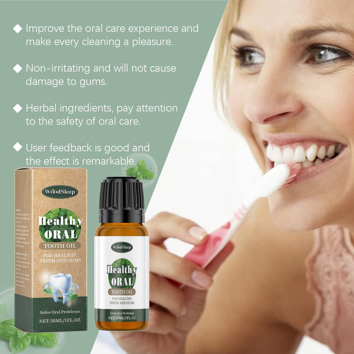 Mint Tooth Cleaner for Fresh Breath and Gum Care