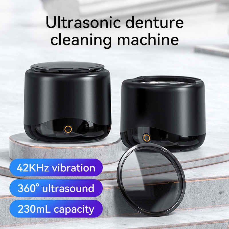 Ultrasonic cleaning machine portable and multifunctional home jewelry denture cleaner toothbrush head and tooth cover cleaner - Korvel