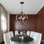 Farmhouse Chandelier Light Fixtures 4-Light Dining Room Light Fixtures Height Adjustable Rustic Wood Light - Korvel