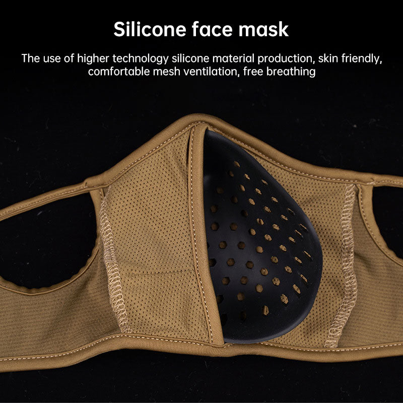 WoSporT Tactical Silicone Shooting Mask - Breathable Protection
