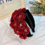 Elegant Flower Series Wide Edge Handmade Fabric Headband