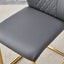 Premium Faux Leather Cushioned Dining Chairs with Metal Legs