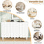 ON-TRANS Cream Style Shoe Cabinet with Adjustable Legs