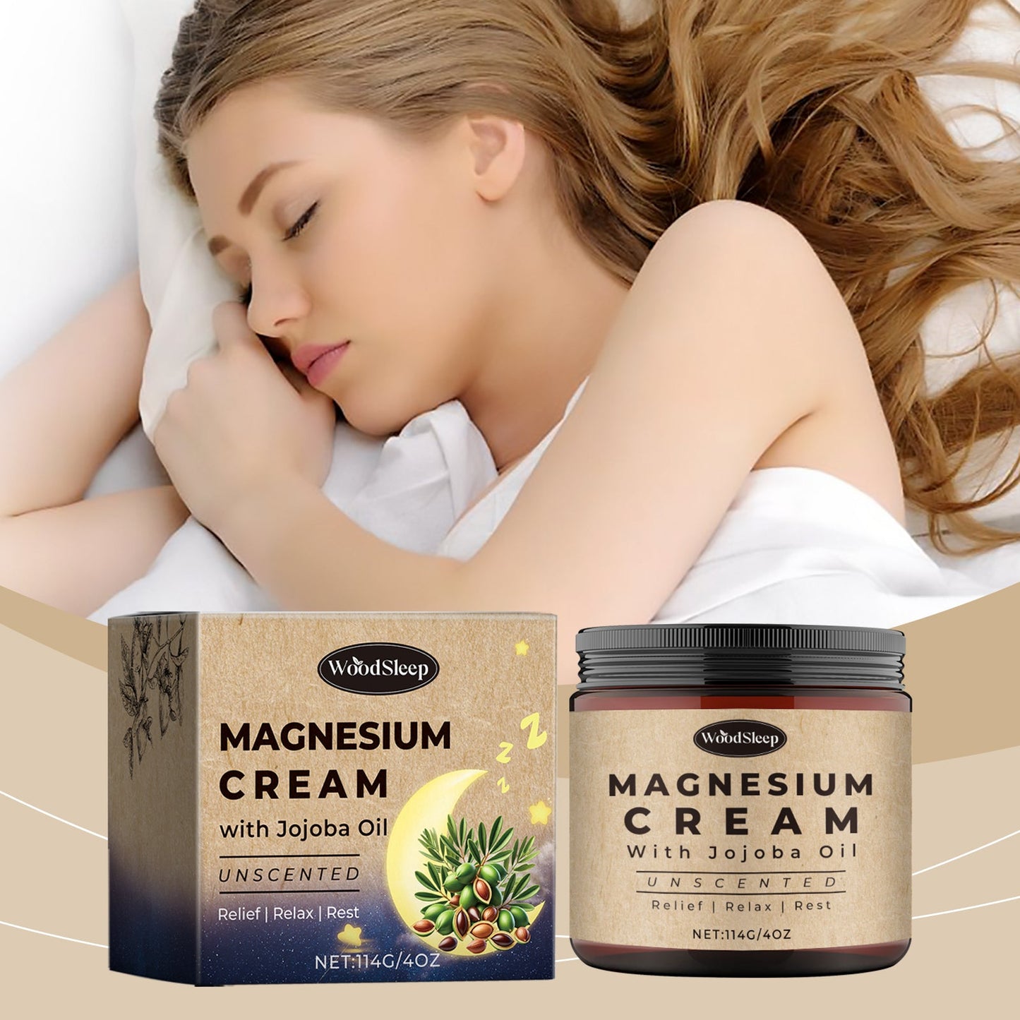Sleep Magnesium Cream Gently Nourishes Body Skin Care Sleep Body Care Sleep Magnesium Cream - Korvel
