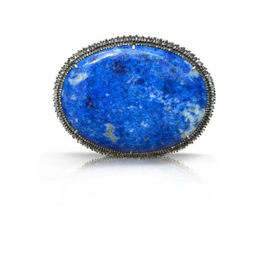 S. Carter Designs Large Lapis Belt Buckle