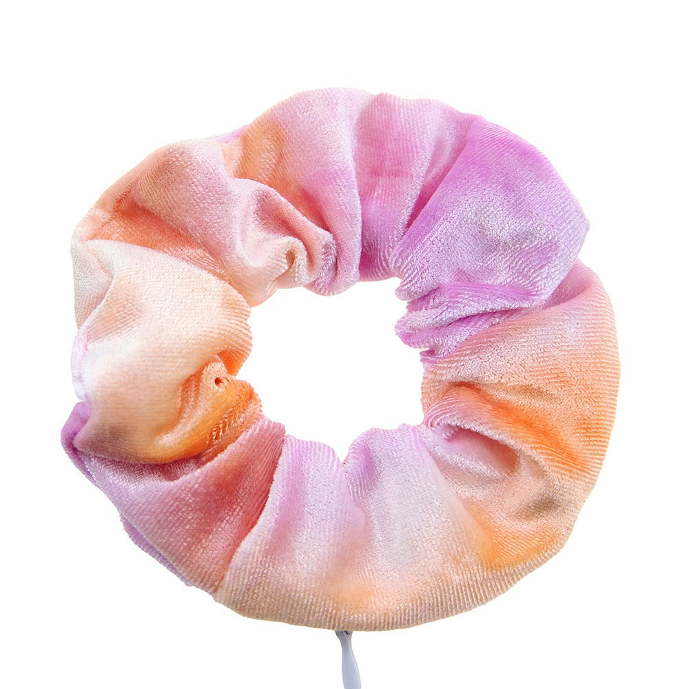 Tie dye velvet zipper large intestine loop - Korvel