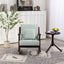 Chaise Berçante en Tissu Tissé de Style Mid-Century Moderne