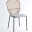 Elegant Black and Gray Sennit Chair Set of 4