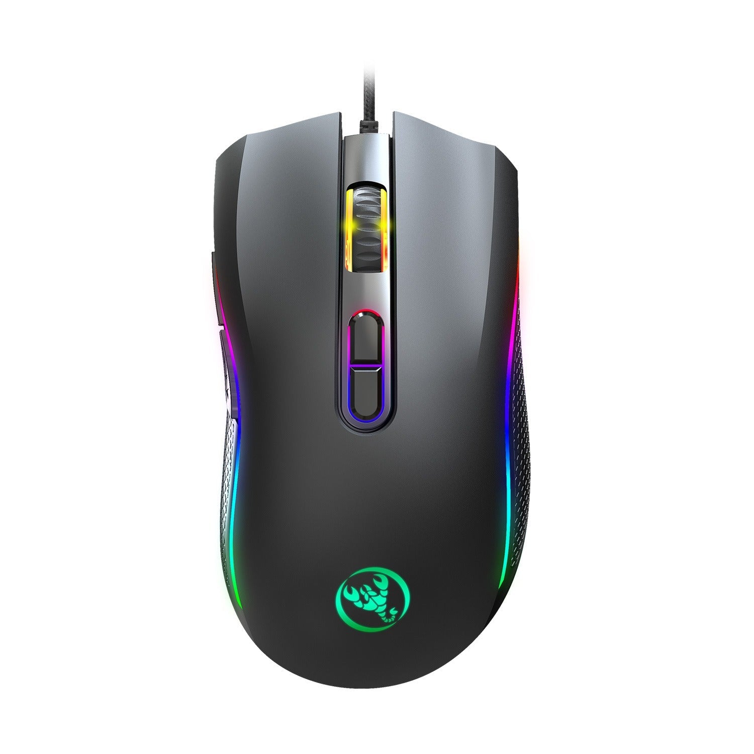 Computer gaming mouse e-sports internet cafe RGB luminous mouse MOUSE e-sports chicken eating wired mouse - Korvel