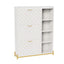 Shoe Cabinet with 3 Flip Drawers & Open Shelves, Modern Entryway Shoe Storage Cabinet Slim, Narrow Hidden Shoe Rack for Heels - Korvel