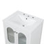 Meuble de salle de bain blanc de 24" avec lavabo et rangement
