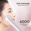 Nettoyant facial en silicone à 2 vitesses avec vibration sonique