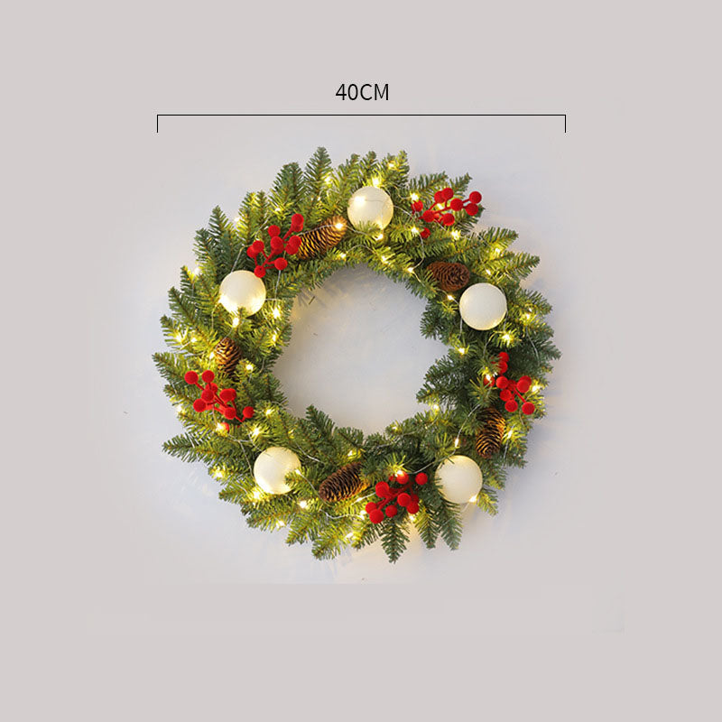 Corona de Navidad de Ratan Elegante - Disponibles en Múltiples Tamaños