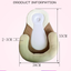 Baby Pillows for Sleeping,Baby Snuggle Nest Sleeper Lounger with Soft&Breathable Head Support Pillow - Korvel