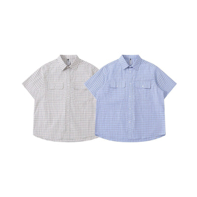 Premium Striped Pocket Short Sleeved Shirt