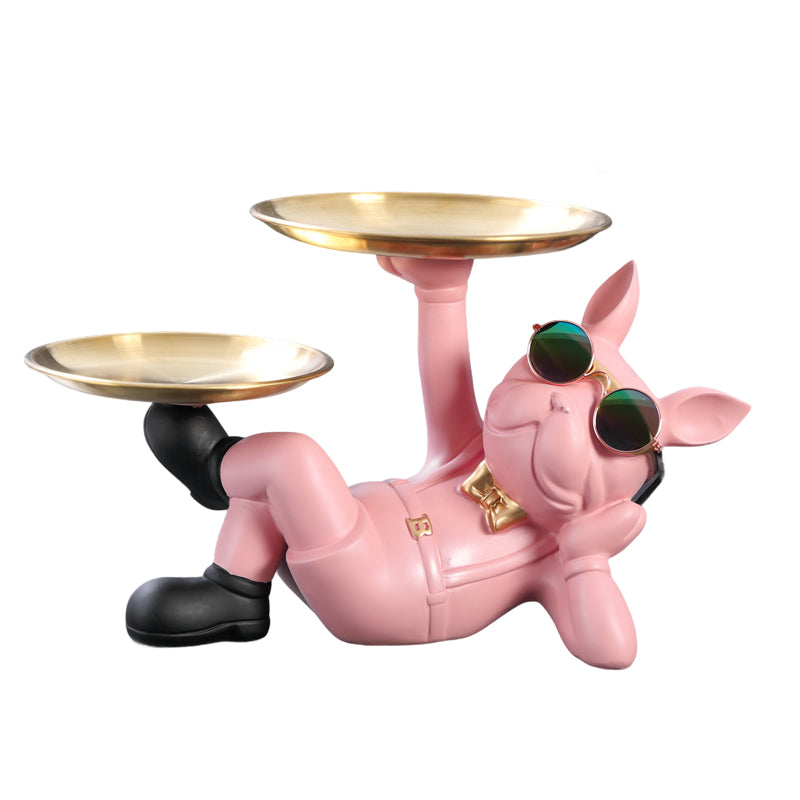 Cute French Bulldog Resin Figurine, Perfect for Table Decoration - Korvel