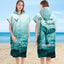 Hooded Towel Ultra-fine Fiber Zipper Wearable Bathrobe Cape Beach Towel - Korvel