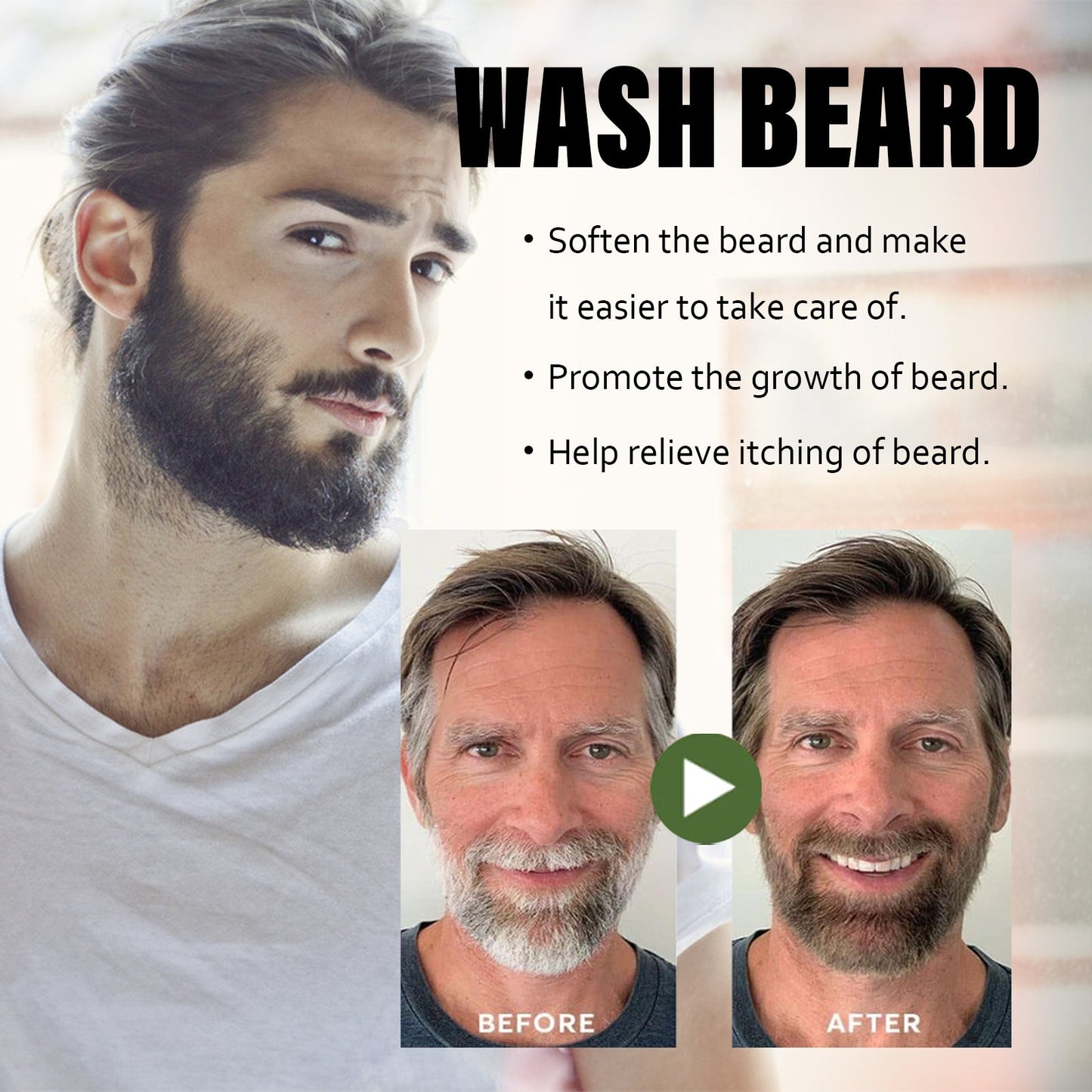 Polygonum Multiflorum Beard Soap for Gentle Cleansing