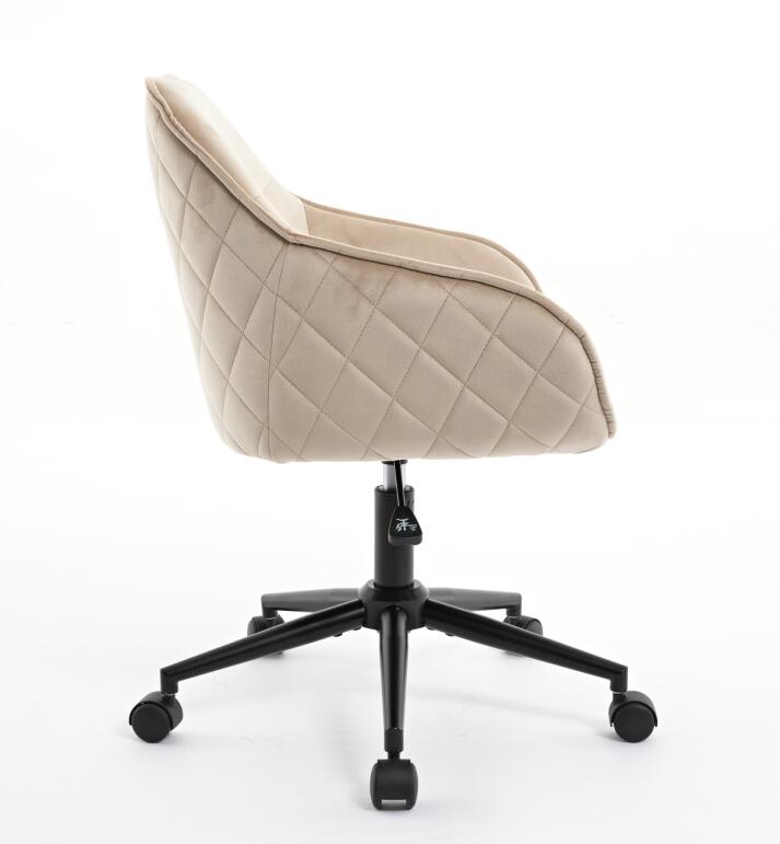 Velvet Office Desk Chair, Modern Home Desk Chair with Wheels , Vanity Chairs for Living Room, Bedroom,Study Room - Korvel