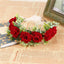 Handmade Velvet Flower Wreath - Adjustable Hair Accessory