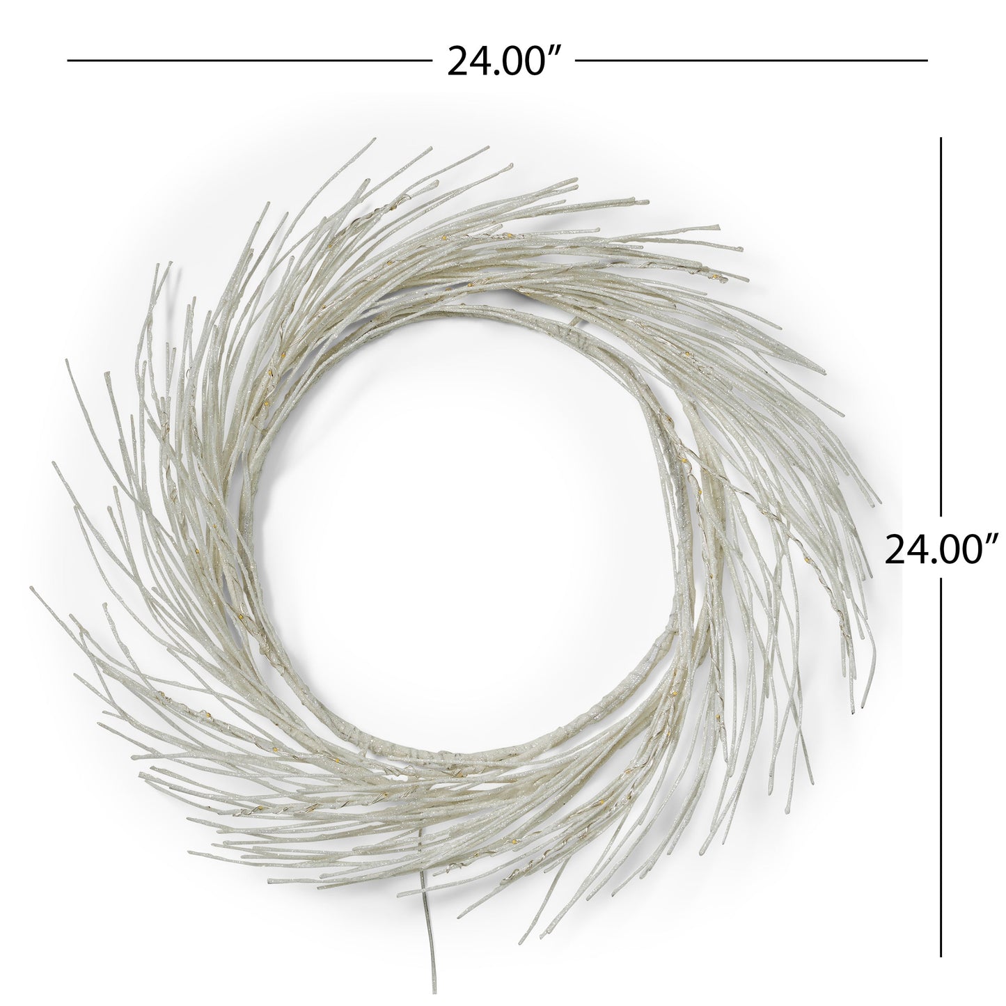 Couronne en papier de 24" avec lumière LED