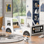 Twin Size Classic Car-Shaped Platform Bed with Wheels - White