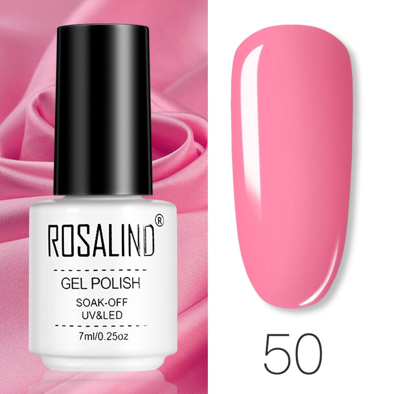 ROSALIND Gel Polish Set Manicure for Nails Semi Permanent Vernis top coat UV LED Gel Varnish Soak Off Nail Art Gel Nail Polish - Korvel