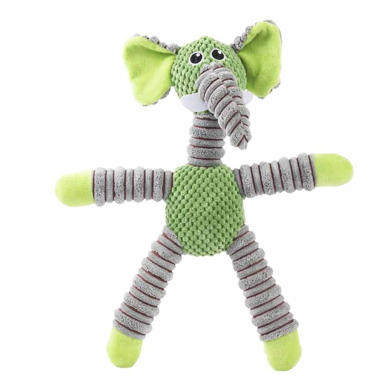 Large Letter Toy Elephant Bear Pig Animal Sound Toys for Pets - Korvel