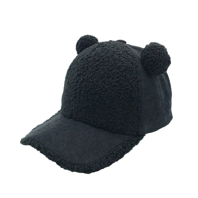 Fashionable Baby Baseball Cap - Velvet Hat for Kids 2-5Y