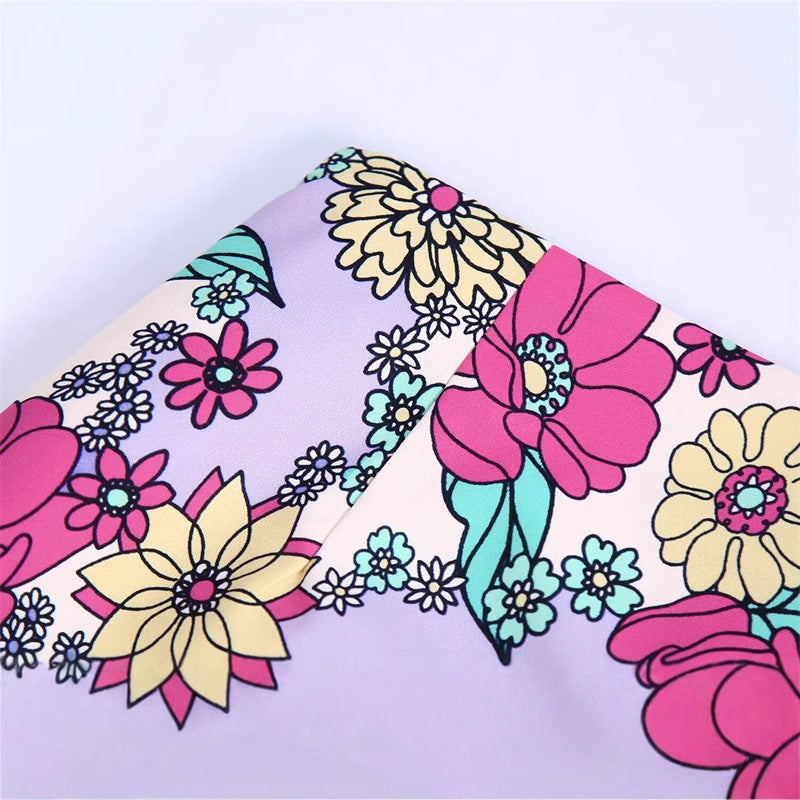 Fashionable and Sexy Women's Floral Print Skirt with Style - Korvel