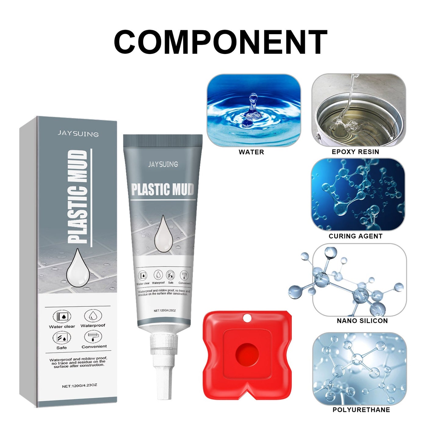 Scellant en ciment plastique premium pour réparation de carrelage