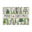 Christmas Tree Print Linen Placemats for Festive Dining