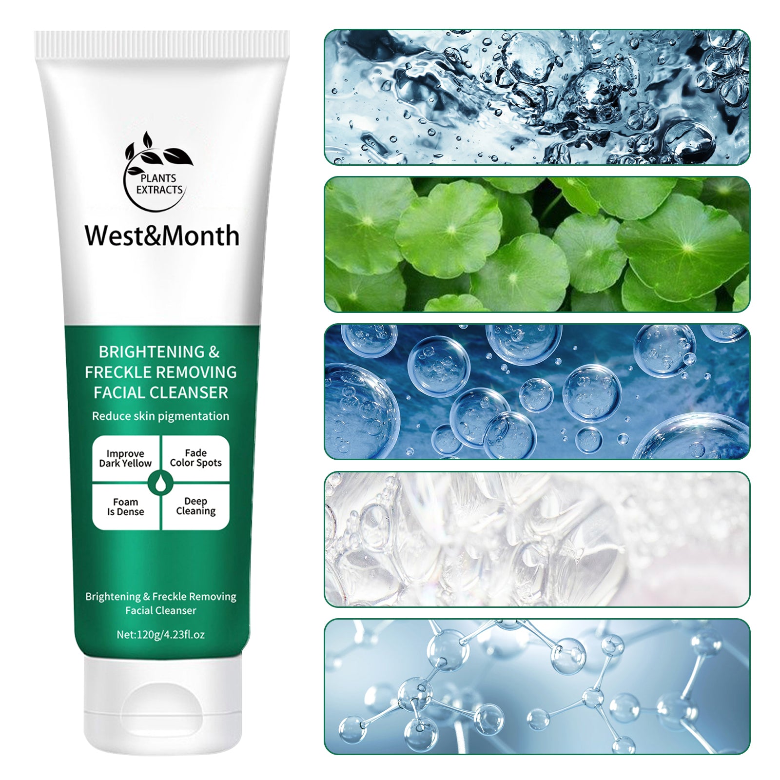 Brightening And Freckle-removing Facial Cleanser, Cleansing And Brightening Skin Moisturizing And Non-tightening Cleanser - Korvel