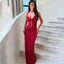 Style Strap Long Dress Women's Sexy Backless Hollow Pleated Dress - Korvel