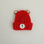 Autumn and winter children warm knitted hat cute bear candy color woolen hat Korean male and female baby warm hat trend - Korvel