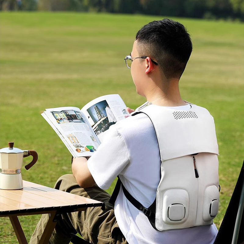 Semiconductor cooling clothing, back pad, outdoor construction air conditioner, waterproof - Korvel