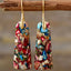 Geometrical Shape Imperial Jasper Dangle Earrings
