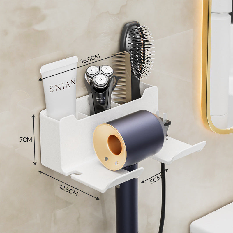 Wall-Mounted Hair Dryer Cover - No Holes Required