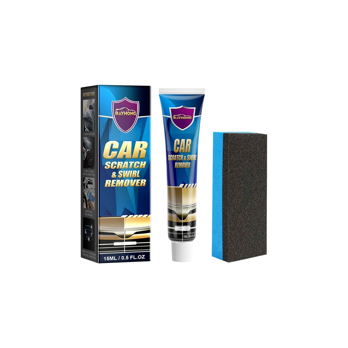 Car Scratch Repair Cream, Car Maintenance Refurbishment Paint Scratches Scratches Polishing Paint Repair Paste - Korvel