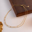 Double layered tassel necklace French fashion niche collarbone chain light luxury niche design necklace - Korvel