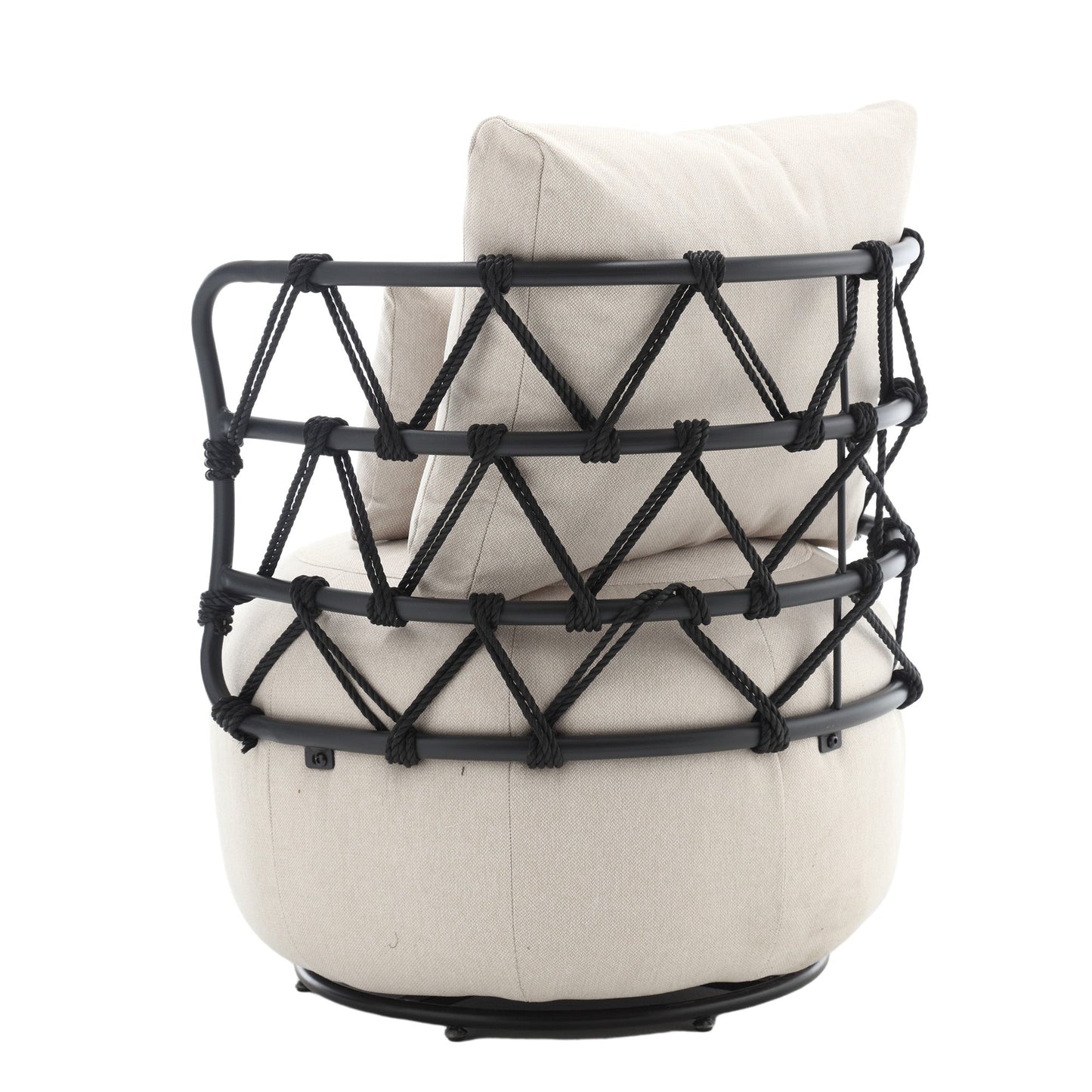Silla de sala de estar tapizada y con botones COOLMORE