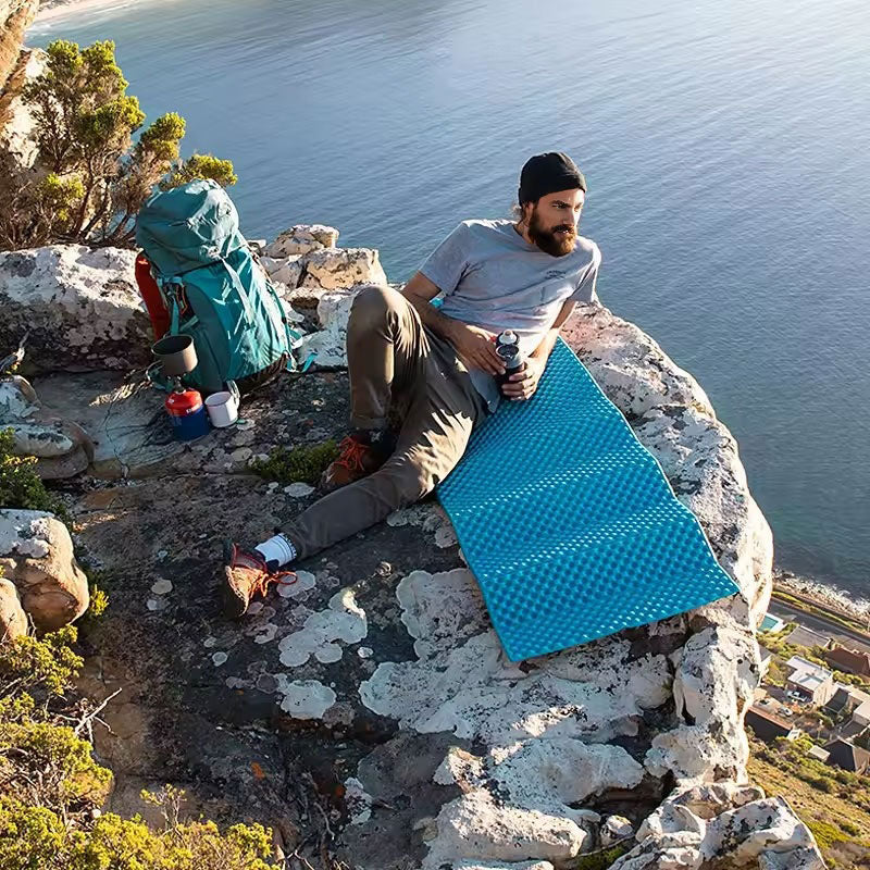 Thicken Egg Mattress. Foldable Camping Pad with Aluminum Membrane for Moisture-Proof. IXPE Foam Pad - Korvel
