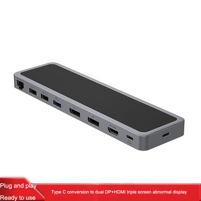Type-C docking station expands 4K60Hz video dual output differential display docking station dual DP HDMI multi screen different - Korvel