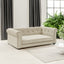 Elegant Rectangle Pet Bed for Medium and Large Dogs, Durable Elevated Dog Sofa Bed, Comfortable Dog Couch Beige - Korvel