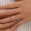 925 Sterling Silver Inlaid Zircon Ring - Korvel