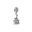 S925 sterling silver eternal confession double surround heart small motorcycle DIY accessories - Korvel
