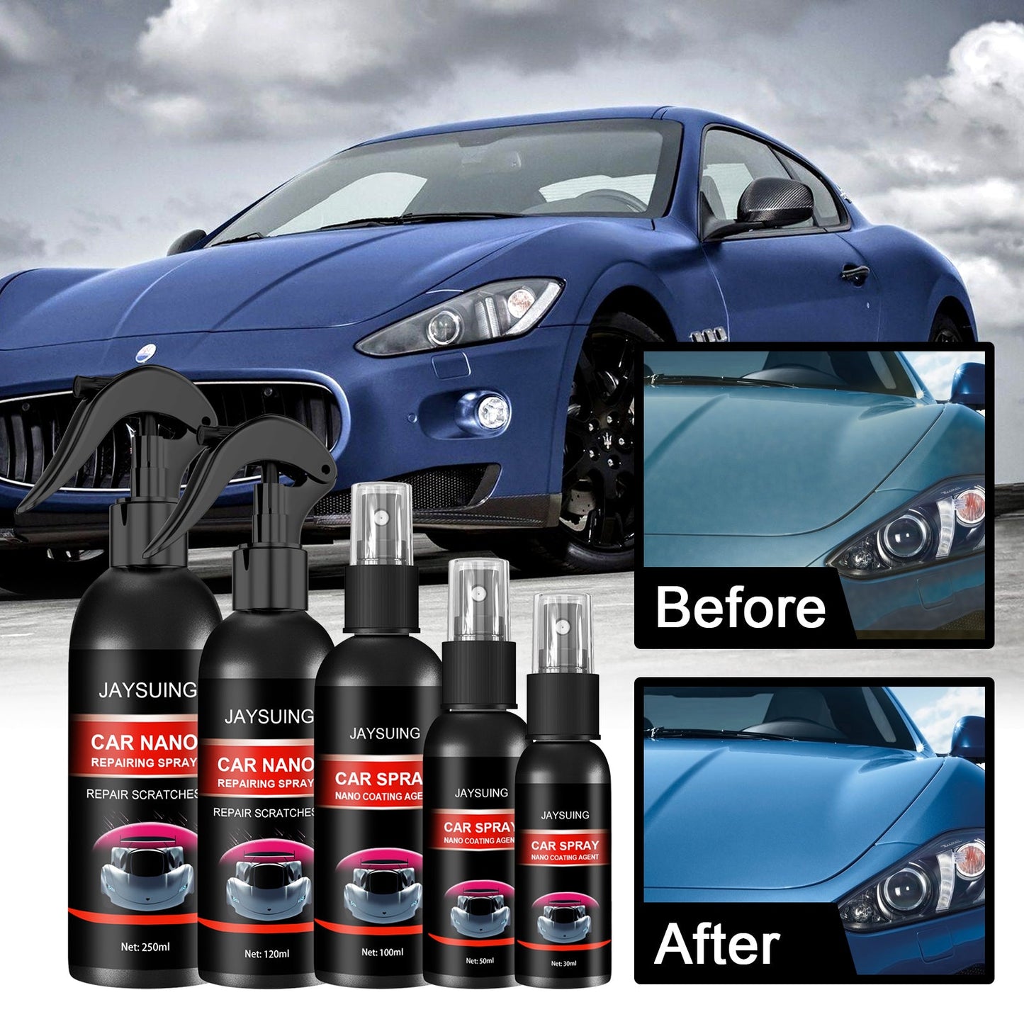 Car Coating Spray, Liquid Glass Sealing Glaze Coating Agent For Automobile Maintenance - Korvel