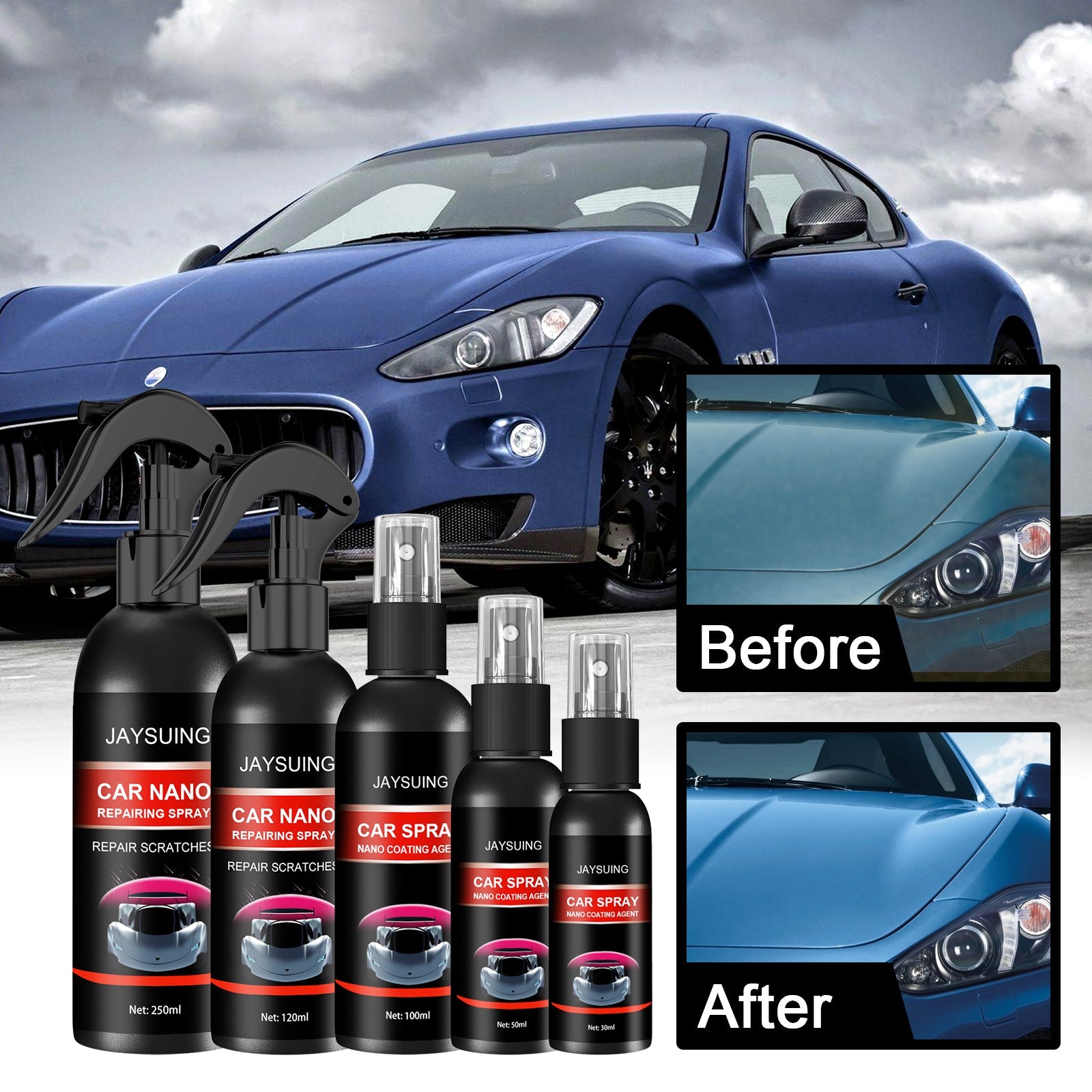 Car Coating Spray, Liquid Glass Sealing Glaze Coating Agent For Automobile Maintenance - Korvel