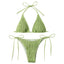 Stylish Lace-Up Neck Bikini Swimsuit for Women
