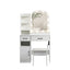 Elegant Lighted Vanity Desk Set with Adjustable Brightness